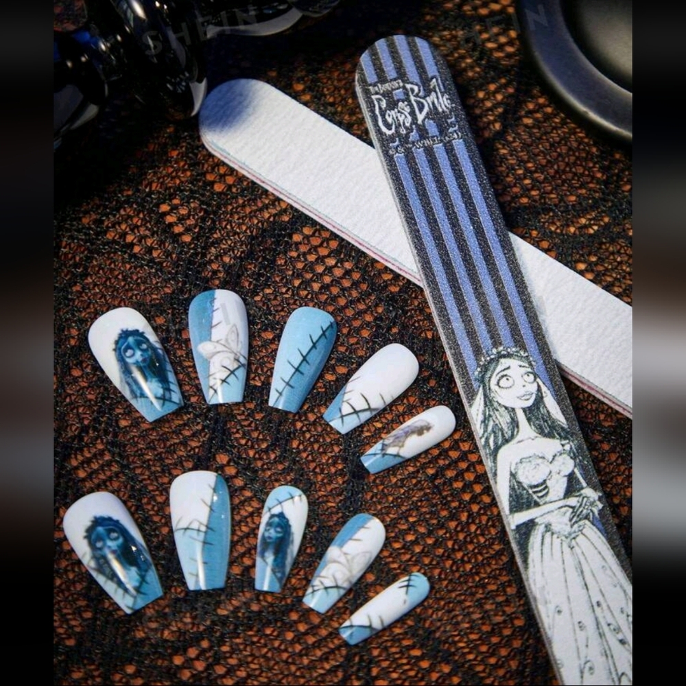 NIB! Corpse Bride reusable press on nails